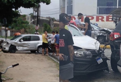 Acidentes foram registrados na manhã deste domingo