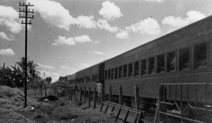 Trem na cidade baixa 1957