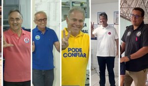 Voto candidatos prefeitura joao pessoa foto reproducao tv tambau e redes sociais