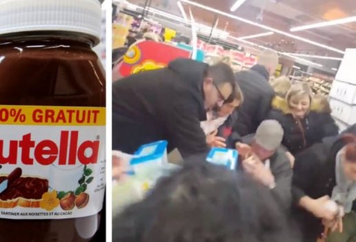 Briga por nutella em supermercado