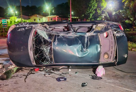 Capotamento perseguicao