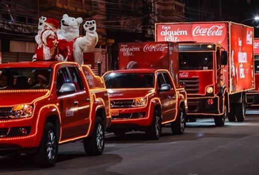 Caravana de Natal Coca Cola divulgacao