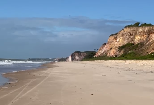Praia do Sol, no Litoral Sul de João Pessoa, onde corpo foi encontrado.
