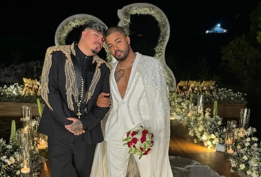 Com cerimônia de R$ 4 milhões, Hytalo Santos e Euro se casam na PB; veja fotos