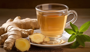 Chá verde com gengibre (Imagem: Creative World By Zain | Shutterstock)