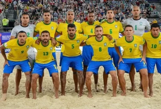 Selecao brasileira hexacampea mundial de futebol de areia sera homenageada na arena Paraiba Beach Games secom pb