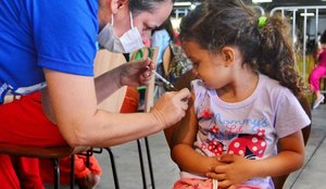 O objetivo é vacinar com as primeiras doses crianças de 1 a 4 anos e incentivar aplicação da dose de reforço em crianças mais velhas