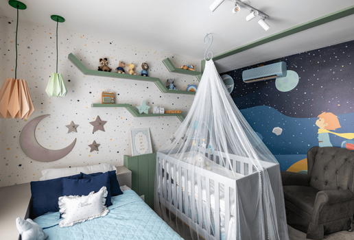 Cada elemento do quarto infantil deve ser pensado para acompanhar o crescimento da criança (Projeto: VilaVille Arquitetura e Interiores | Imagem: Favaro Jr.)