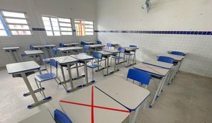 Retorno de aulas presenciais na Paraíba exigiu distanciamento social.