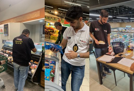Procon apreende produtos vencidos e autua supermercados em João Pessoa