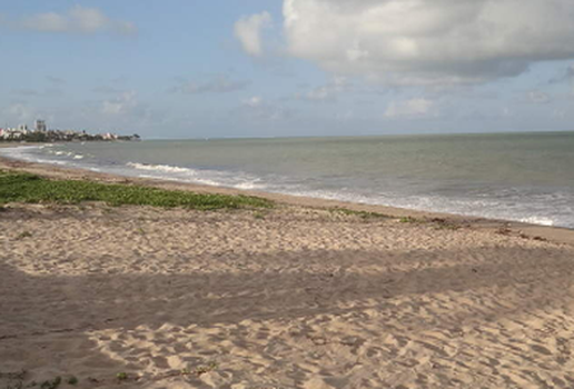A praia do Bessa, em João Pessoa, é uma das mais visitadas