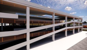 Projeto do edifício-garagem apresentado pela Semob