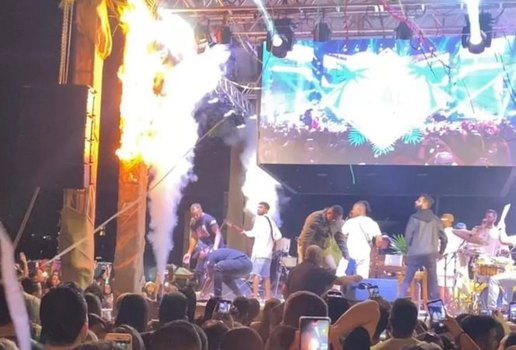 Incêndio interrompe show de pagode em Belo Horizonte