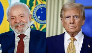 Lula e trump montagem