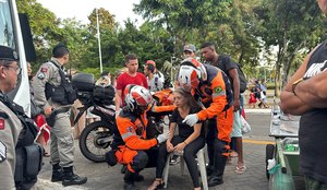 MULHER É ATROPELADA POR ONIBUS NA LAGOA