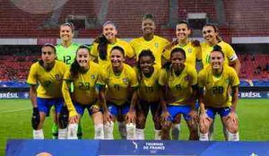 Brasil enfrenta a Franca pelo Torneio da Franca Foto Divulgacao CBF