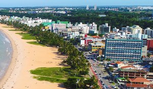 Orla da praia de Cabo Branco, em João Pessoa.