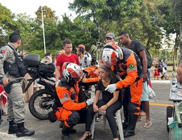 MULHER É ATROPELADA POR ONIBUS NA LAGOA