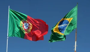 Flags brazil portugal