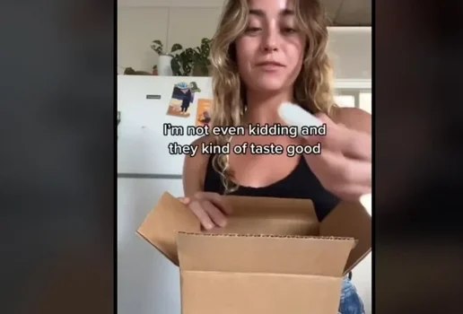 Comer isopor de embalagem e a nova tendencia perigosa no Tik Tok