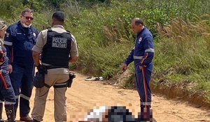 Vítima foi encontrada em estrada de terra