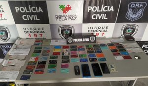 Material apreendido com os suspeitos foram encaminhados à Central de Polícia, de Campina Grande