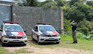 Polícia Militar esteve no local onde o corpo foi encontrado.