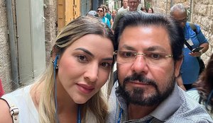 Zenildo Oliveira e a esposa, Yohana Silveira, divulgaram um vídeo nas redes sociais