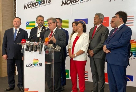 Coletiva de imprensa da reunião do Consórcio Nordeste.