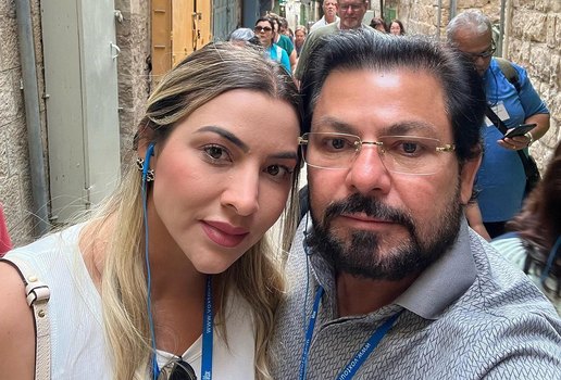 Zenildo Oliveira e a esposa, Yohana Silveira, divulgaram um vídeo nas redes sociais