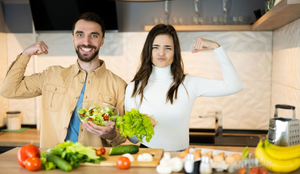 O cuidado com a alimentação é importante para o ganho de massa muscular (Imagem: Ivan Dudka | Shutterstock)