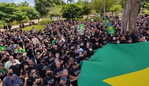 Policiais e bombeiros da PB durante protesto em dezembro