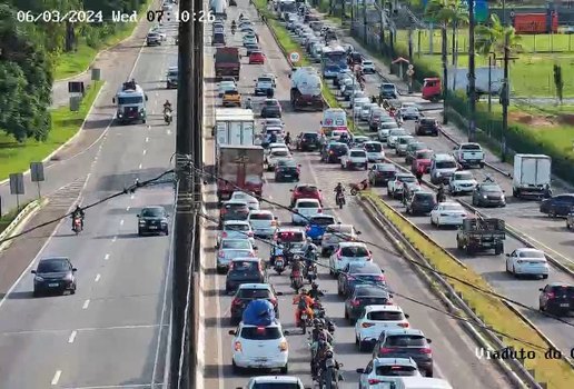 Acidente havan transito lento