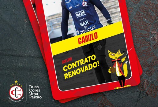 Goleiro Camilo vai para segunda temporada com a camisa da Raposa