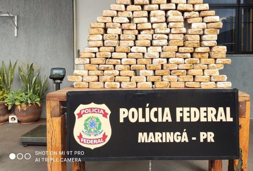 Material apreendido pela Polícia Federal