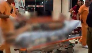 Baleado troca de tiros