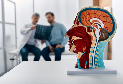 Os tumores de cabeça e pescoço podem atingir diferentes regiões e, muitas vezes, começam com sintomas discretos (Imagem: Peakstock | Shutterstock)