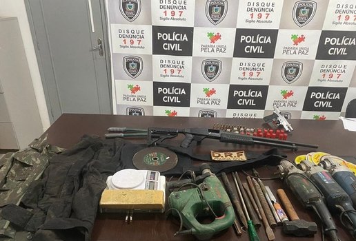 Policia Civil prende homem e apreende material que seria utilizado em estouro de bancos no Sertao