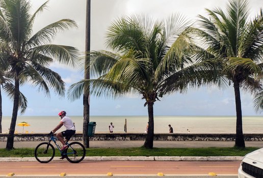 Praia de Manaíra, em João Pessoa.