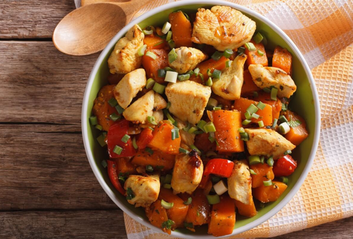 Frango com abóbora (Imagem: Sergii Koval | Shutterstock)