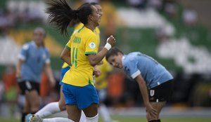 Com transmissão do SBT, Seleção Feminina derrota Uruguai na Copa América