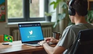 Brasileiros recorrem ao VPN para continuar acessando a plataforma social X antigo Twitter Acesso pode render R 50 mil em multa Cido Coelho SBT News Imagem gerada por IA f185621243