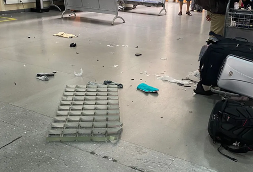 Mala de passageiro explode e derruba parte do teto no Aeroporto em Guarulhos