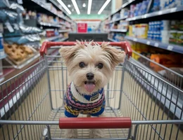 Cachorro supermercado ideogram