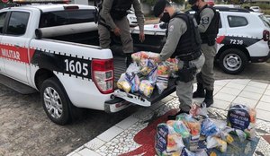 Policia Militar entrega quase 26 toneladas de alimentos da campanha Boas Festas Solidarias r Qh9 XNVL Qj1 G