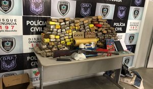 Polícia apreende 200kg de maconha