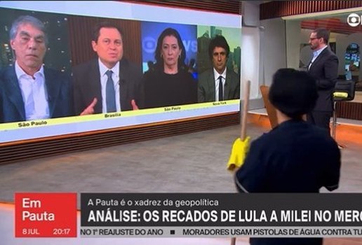 Tia da limpeza na globonews