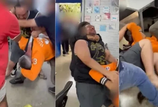 Pai de aluna agride professor apos bronca por uso de celular em aula
