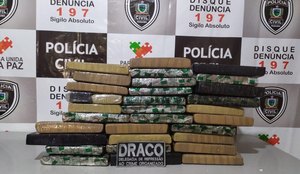 Polícia prende dupla e apreende 35 quilos de maconha na PB