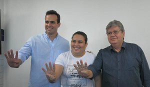 Lucas Ribeiro, Luciene de Fofinho e João Azevêdo celebram união
